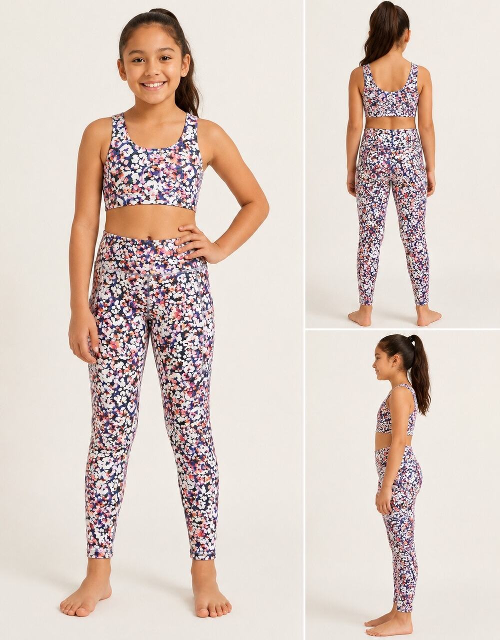 Old Navy Girls PowerSoft Leggings & Sports Bra Set